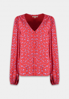 Rode dames blouse Harper&Yve - Mila blouse